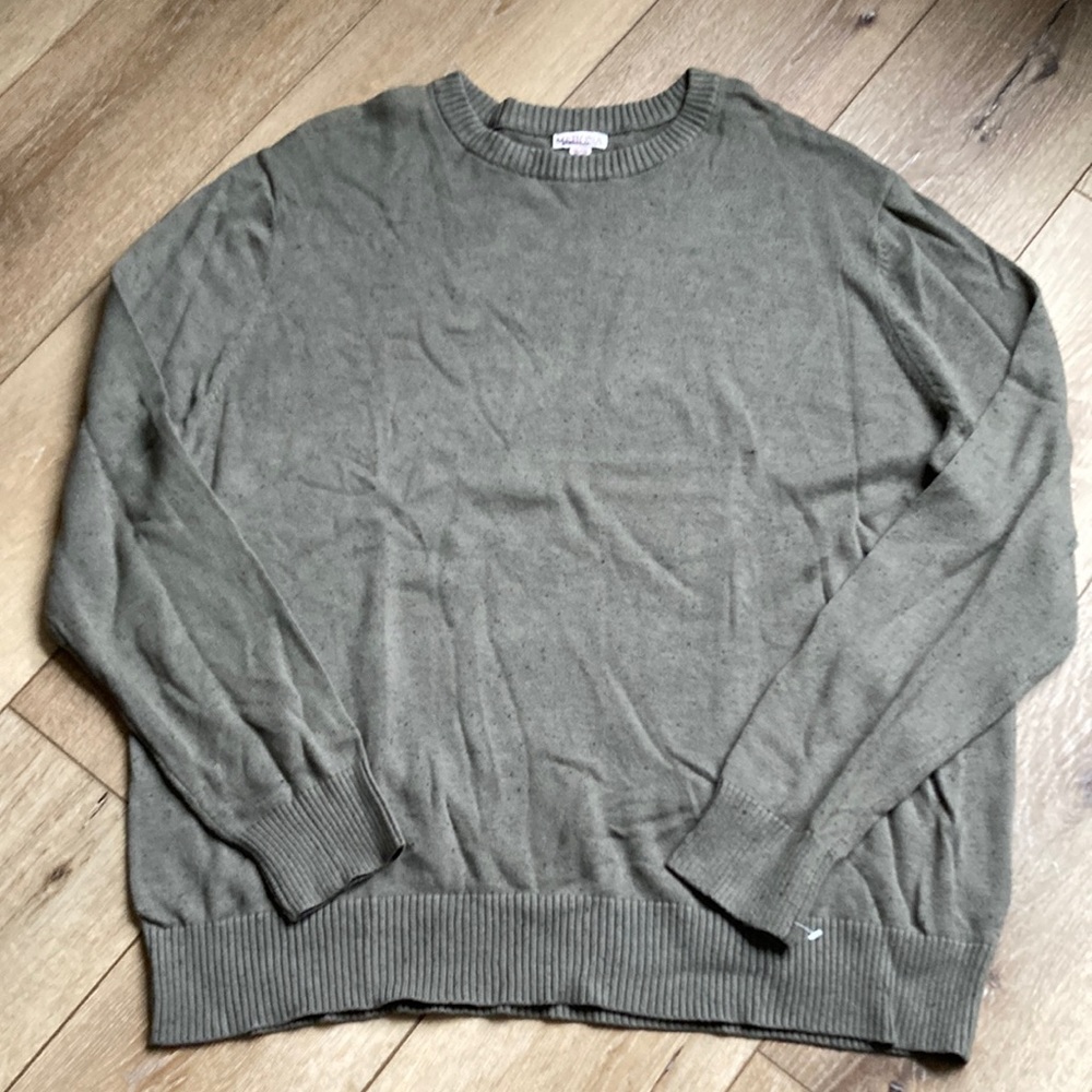 Merona Men's Sweater Size XXL-TTG Green Speckled Crew Neck Pullover NWOT…
